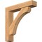 Ekena Millwork Legacy Block Smooth Bracket w/ Offset Brace, Western Red Cedar, 5 1/2"W x 26"D x 26"H BKT0604X26X26LEC05SWR - alternate 1